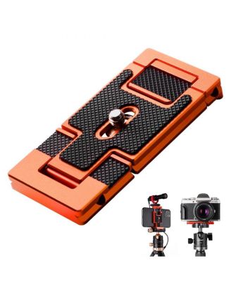 KandF Concept 2-In-1 Arca Swiss Quick Release Plate for Cameras and Smartphones