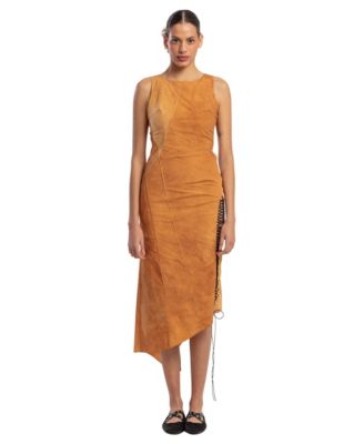 Women's Cotton Slit Detail Long Dress