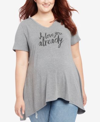Motherhood Maternity - Maternity Plus Size Graphic Tee