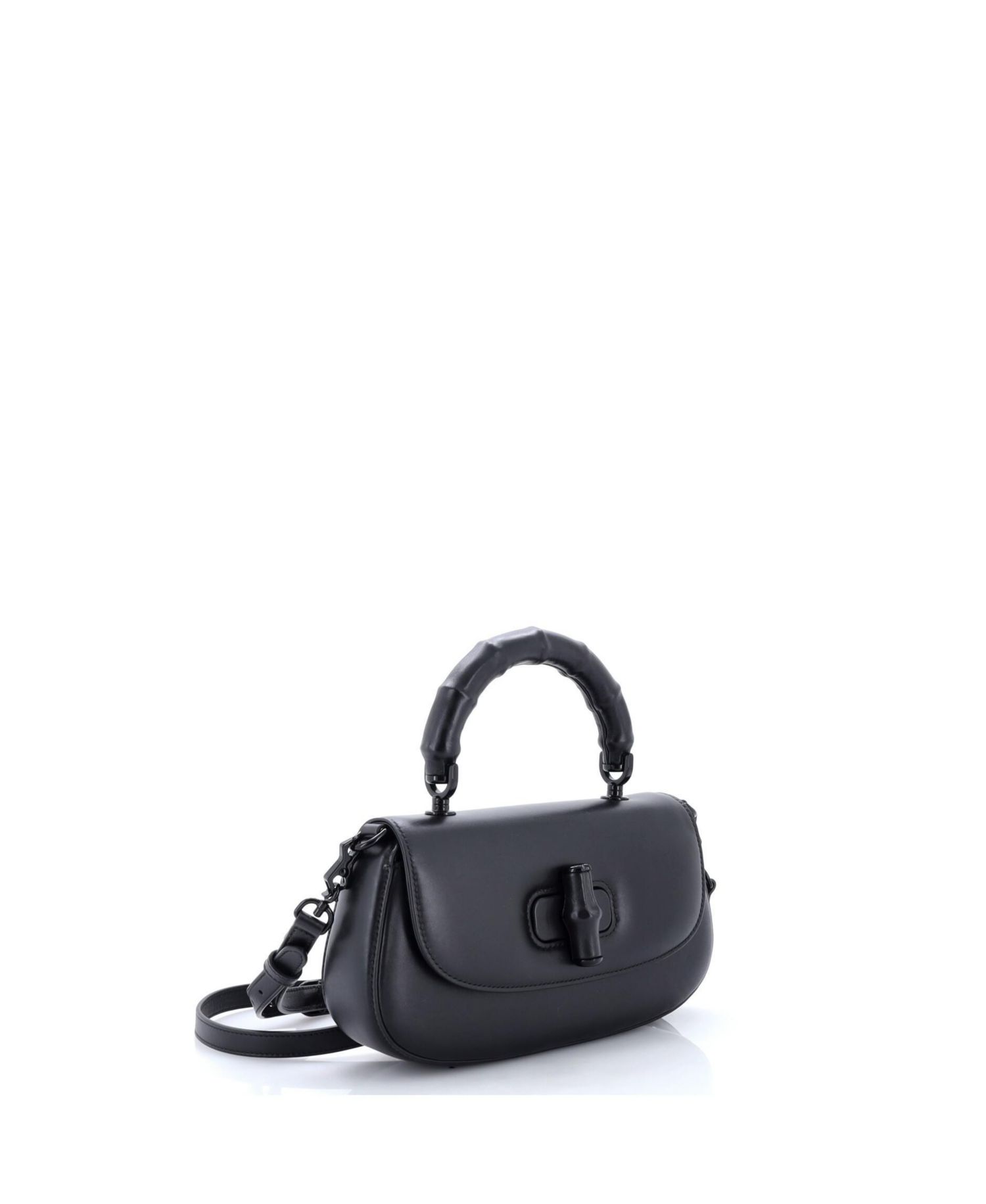 Medium Bamboo Diva Top Handle Bag Leather