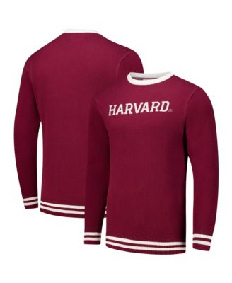 Men's and Women's Crimson Harvard Crimson Renew Knit Vintage Pullover Sweater