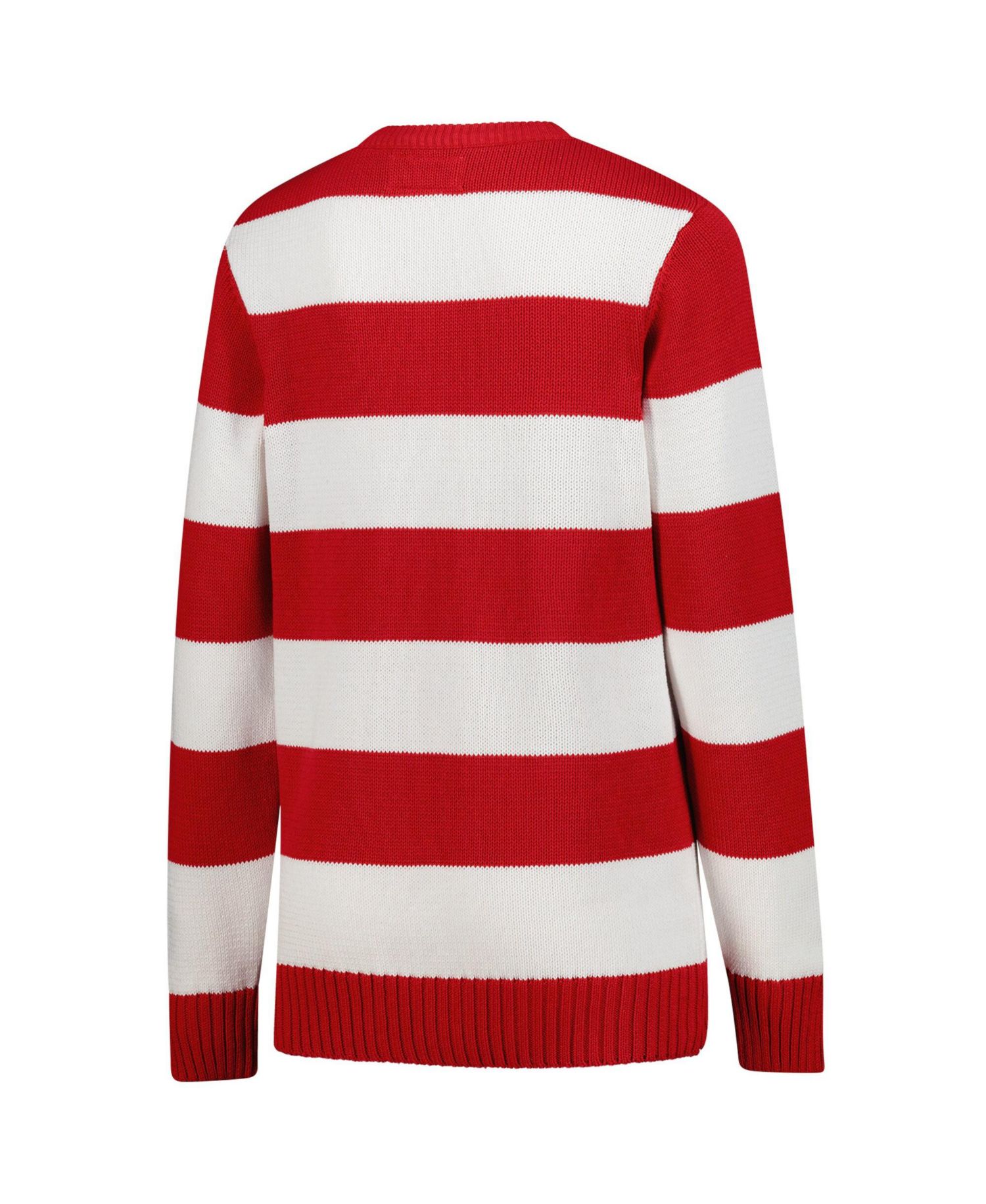 Men's and Women's White Wisconsin Badgers Renew Knit Stadium Sweater
