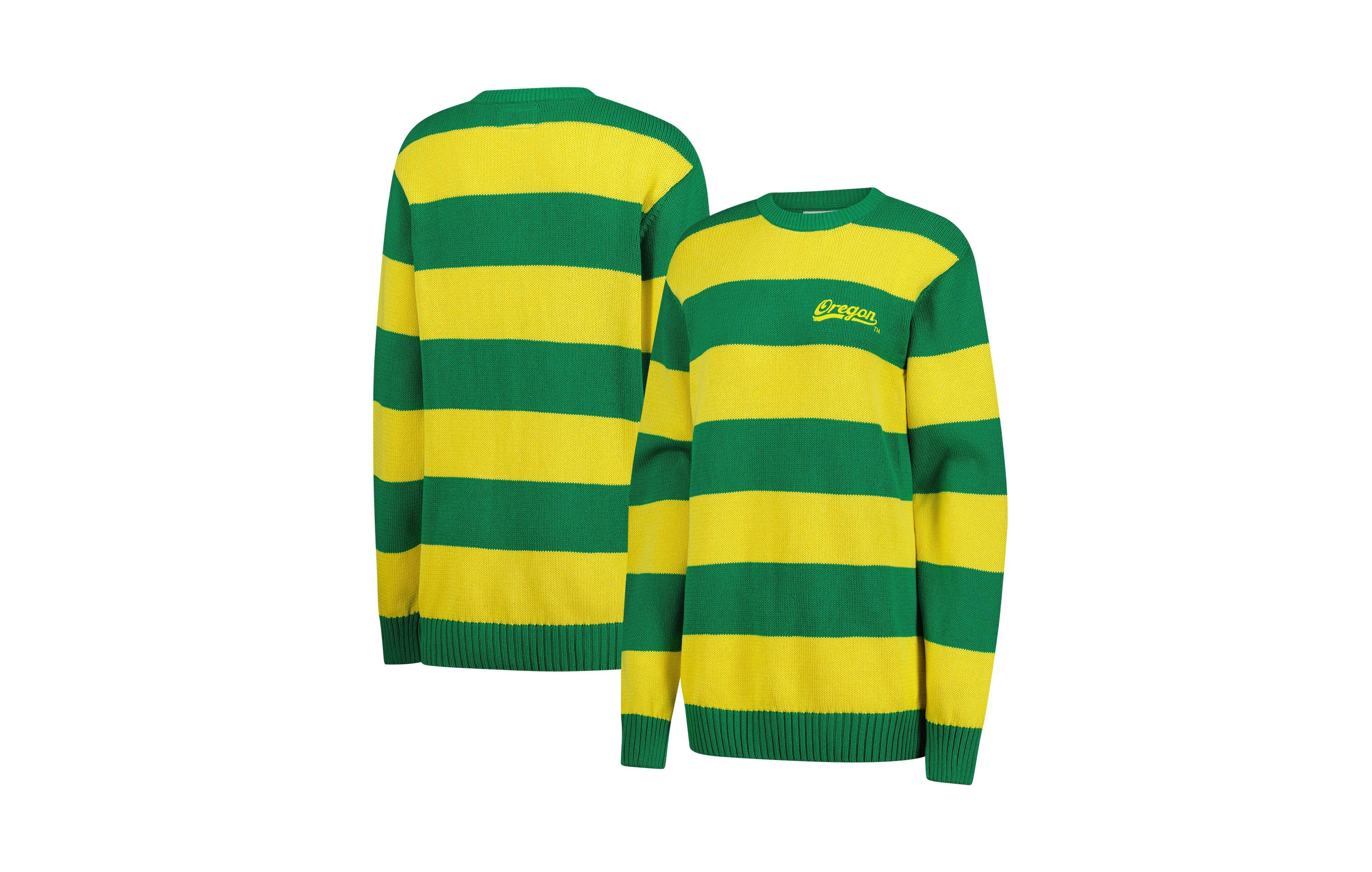 Uscape Apparel Men's and Women's Green Oregon Ducks Renew Knit Stadium Sweater