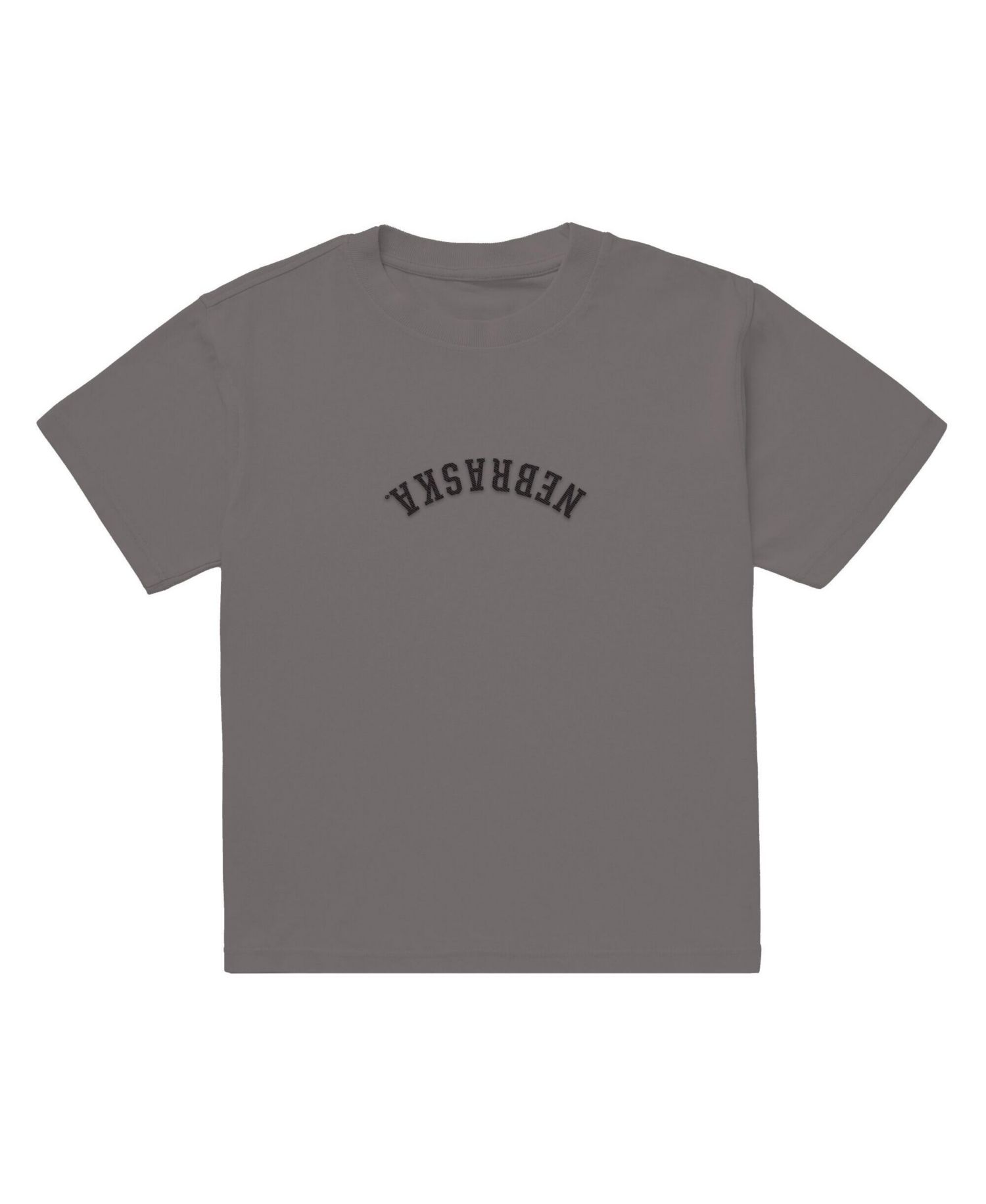 Men's Brown Nebraska Huskers Upside Down Embroidered Vintage Heavyweight T-Shirt