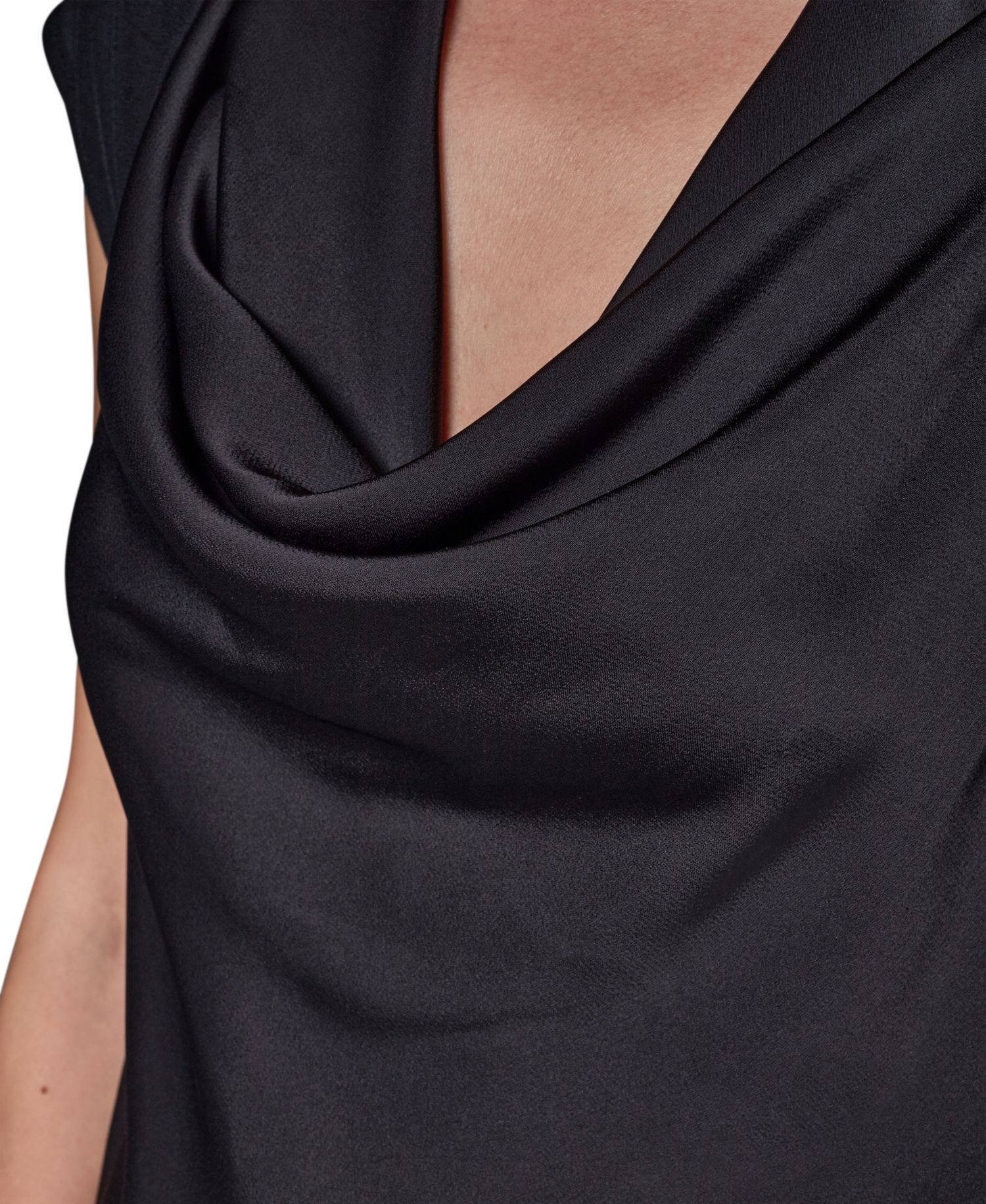 Women's Cowl-Neck Cap-Sleeve Top