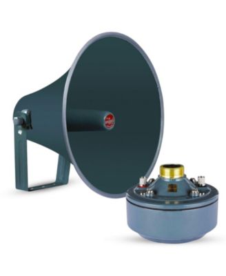 PA Horn Speaker Set 2" Compression Driver 600W 16 Ohm Weatherproof Aluminum Body 18 TPI Thread