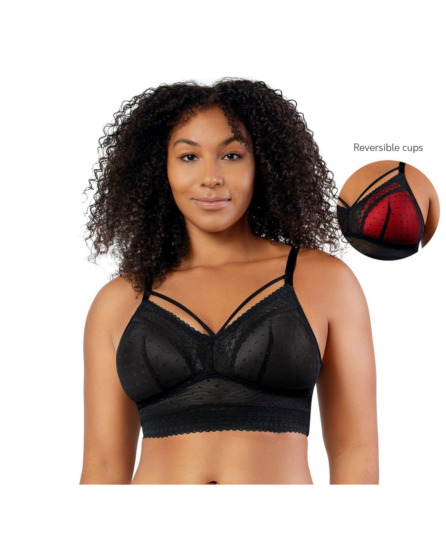 Plus Size Mia Dot Wire-Free Bralette