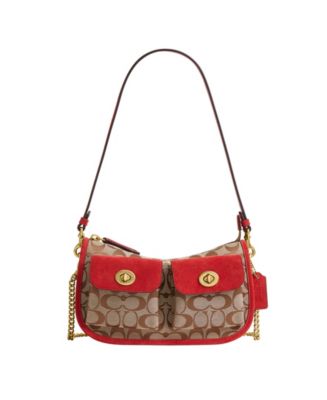 COACH Originals Waverly Small Signature Jacquard Twin Turnlock