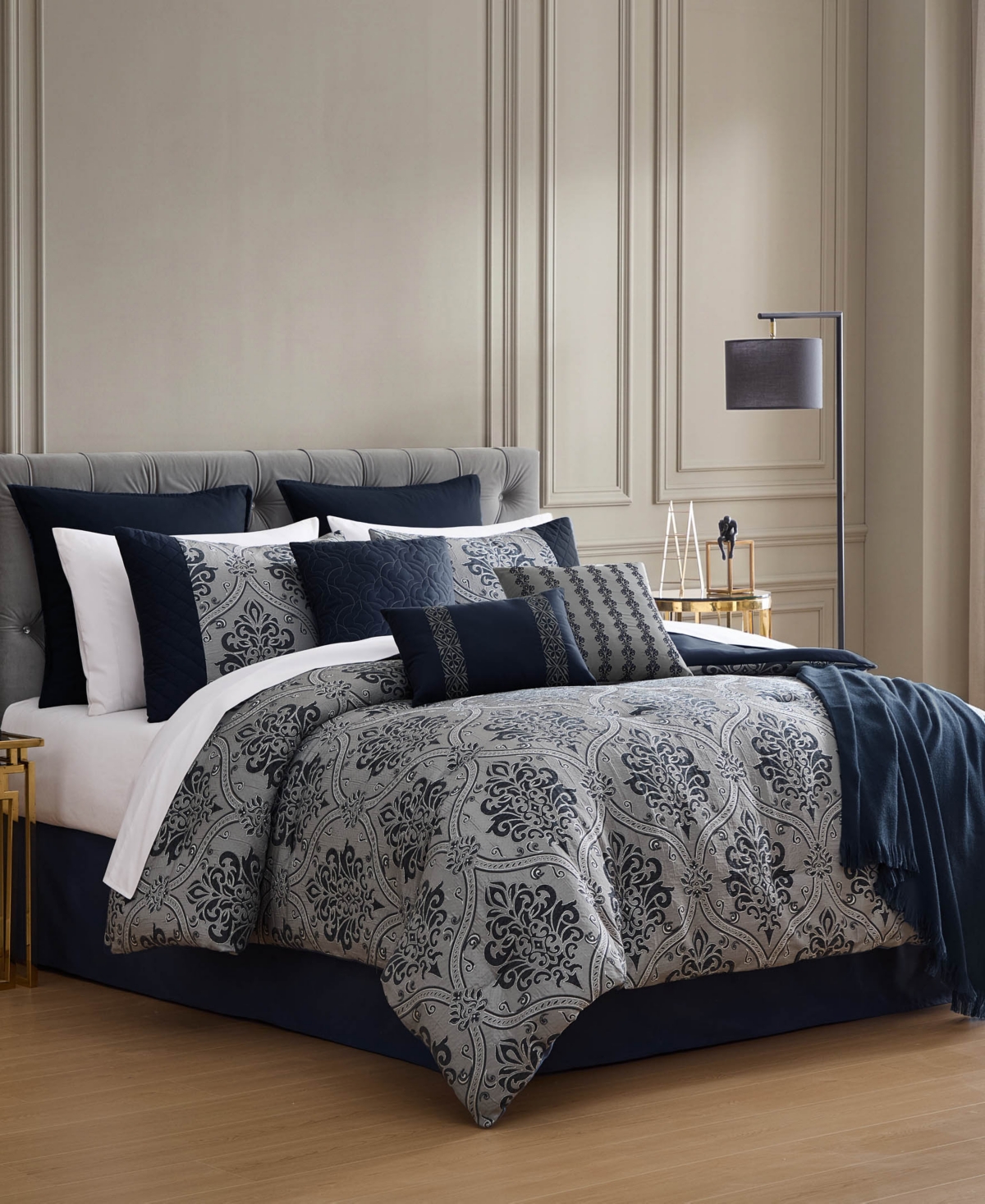 Horwin Damask 14-Piece Comforter Set