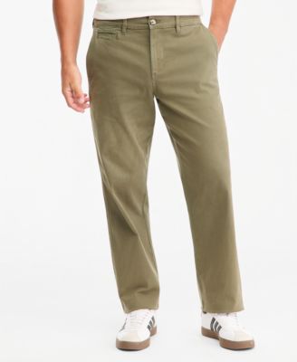 Men's Cotton-Blend 32" Inseam Relaxed Chino Pants