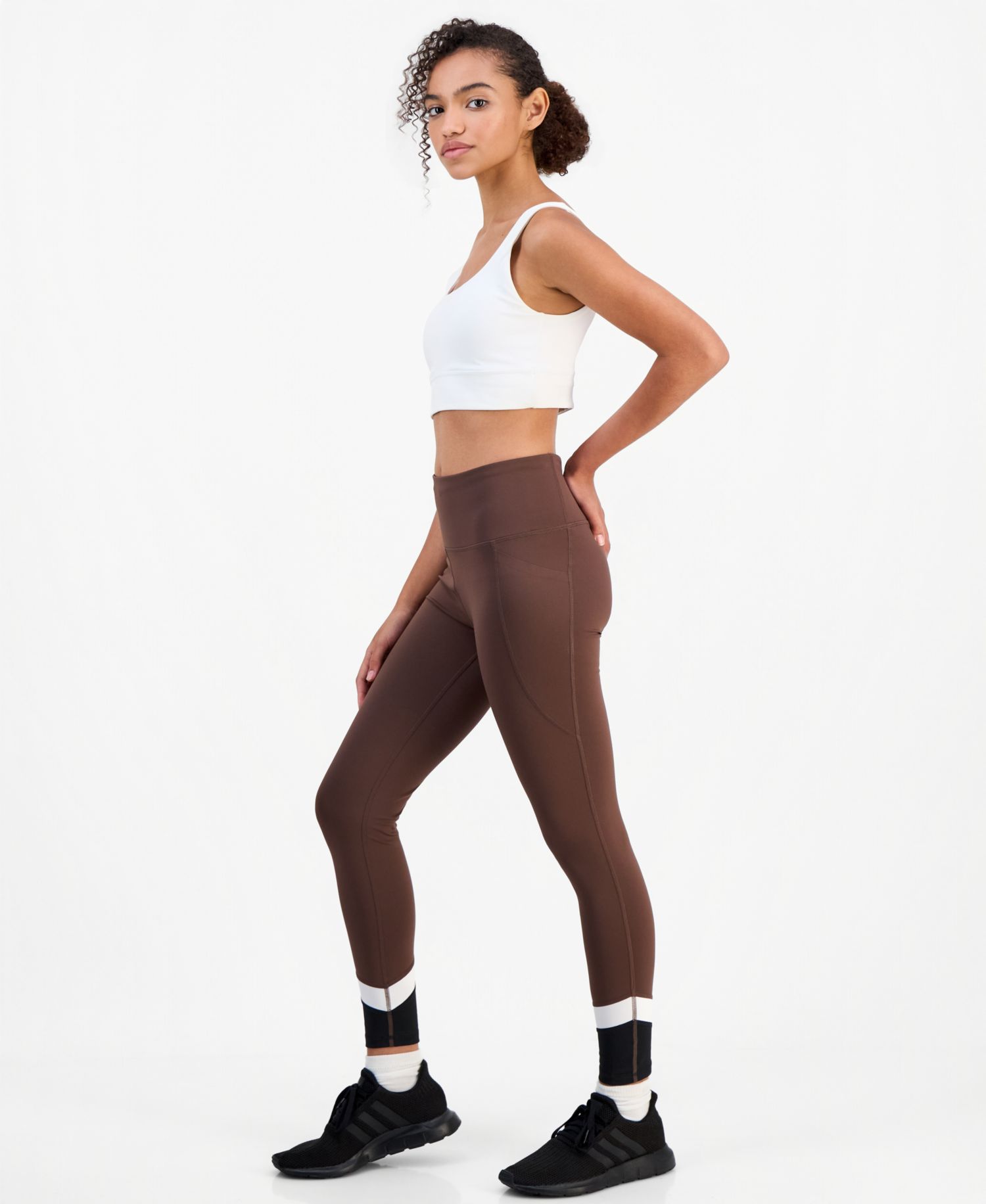 Women's Compression High-Waist Colorblock Leggings, 25" Inseam