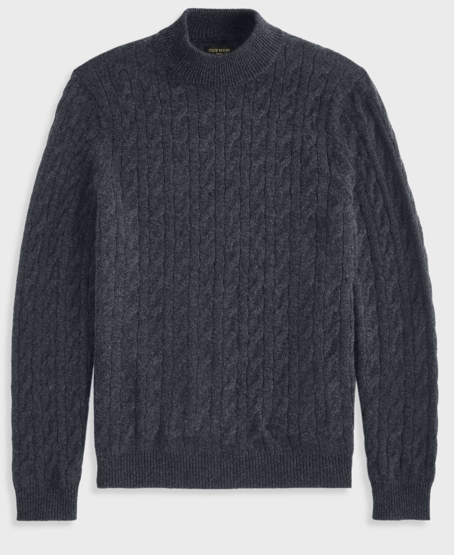 Men's Premium Cashmere Cable-Knit Turtleneck Sweater, Macy's Exclusive