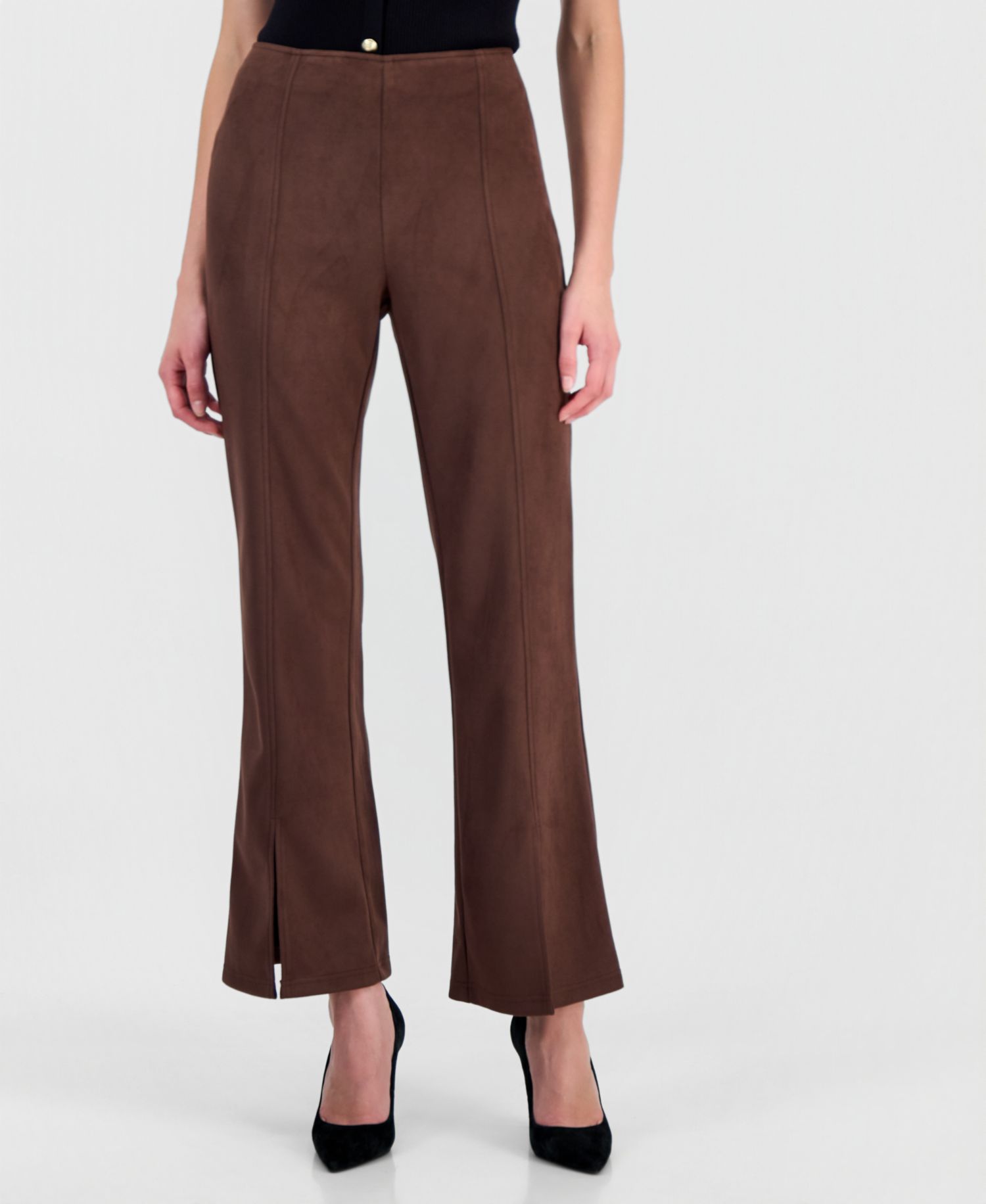 Women's High-Waisted Flare-Leg Pants