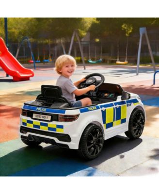 38.6 x 19.9 x 11.4 Inch Kids Police Ride On Car Electric Battery Powered Toy Vehicle 3 mph with Remote for Outdoor Play