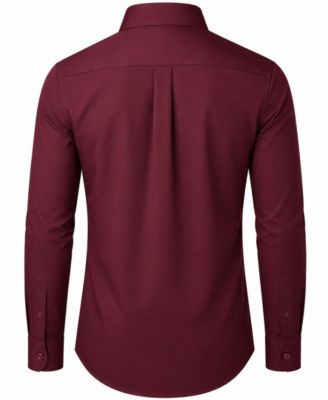 mens big and tall burgundy dress shirt emb-sleeve V Neck Sleeveless Burgundy Luxury Satin Colors:Taupe blend performance fabric that
