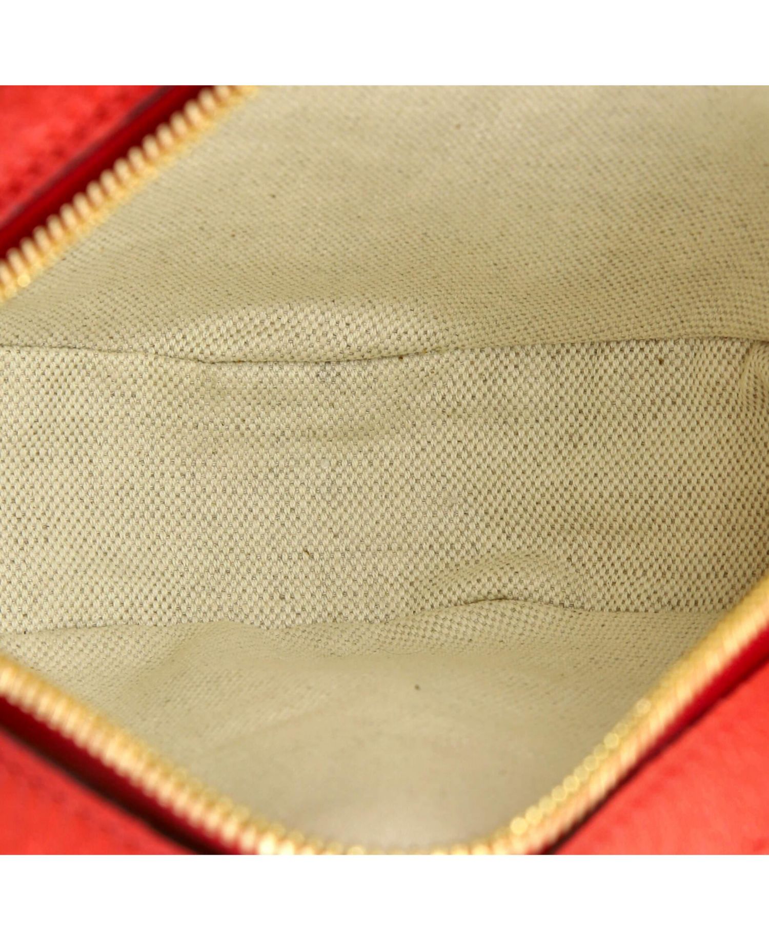 Mini Ophidia Round Shoulder Bag Apple GG Coated Canvas