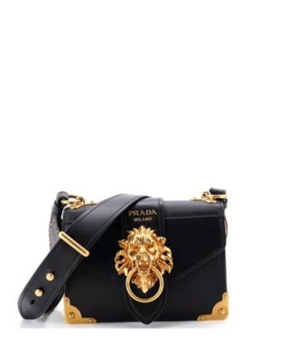 Small Animalier Cahier Crossbody Bag Leather