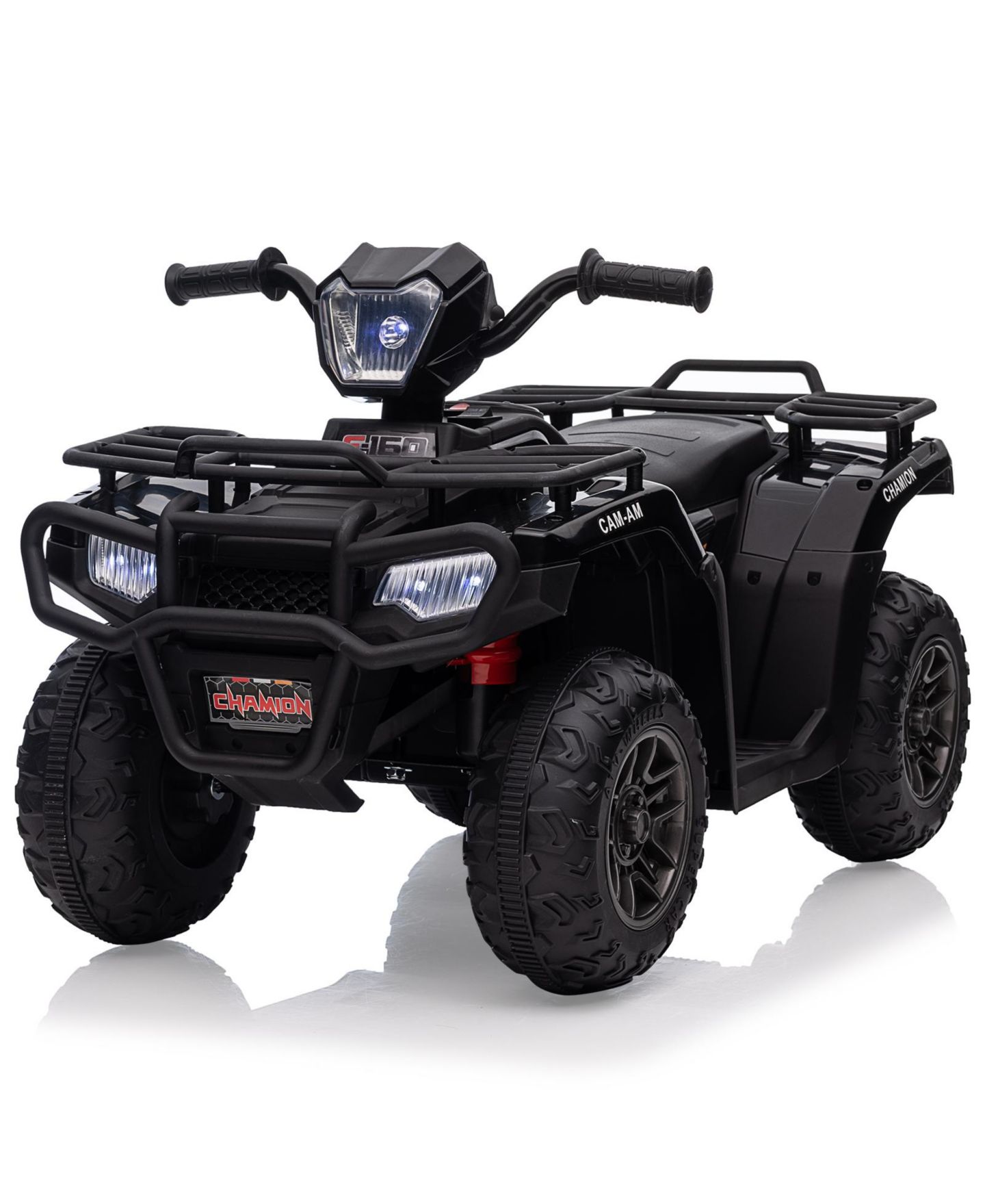 Детская игрушка homfan 12V Battery Powered 4-Wheel Ride-On ATV, 33.1" L x 20.9" W x 12.0" H, Ages 3-6, цвет: Чёрный — фото 7