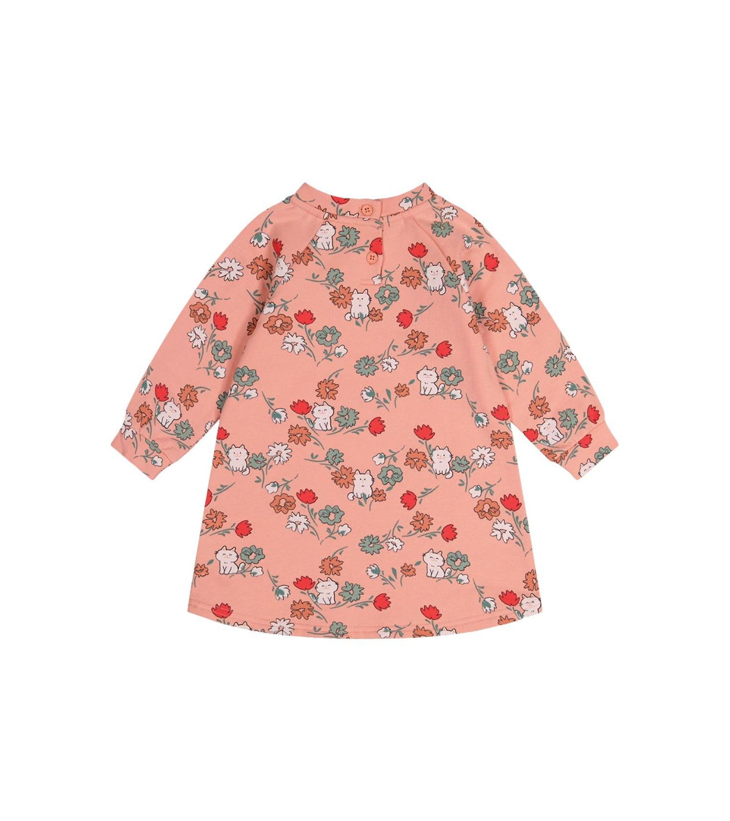 Little Girls Girl's(6-8) Cat Print French Terry Dress