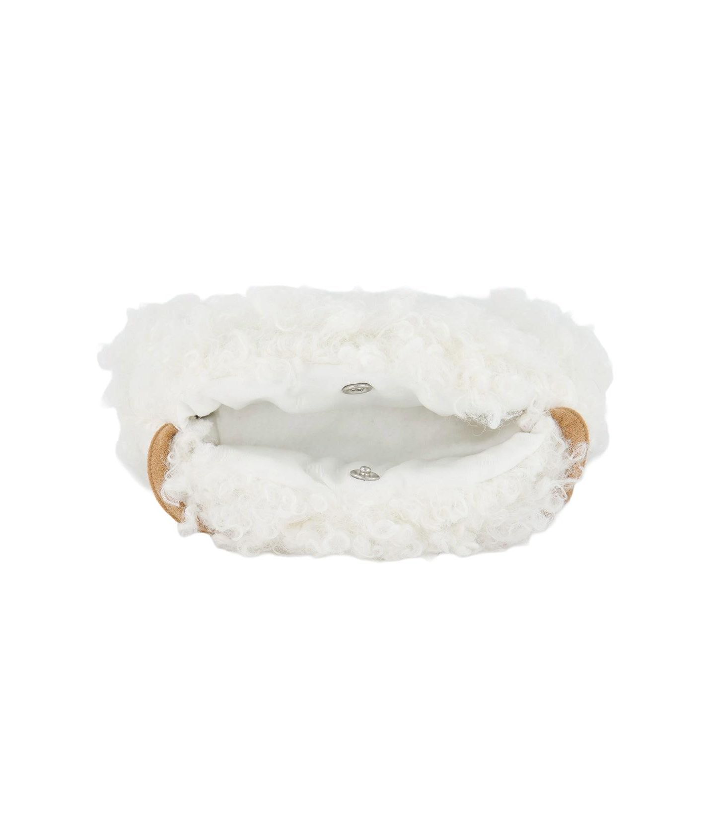 Детская сумка Deux par Deux Poodle Faux Fur Crossbody, цвет: Молочно-белый — фото 4
