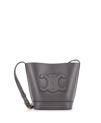 Small Cuir Triomphe Bucket Bag Leather