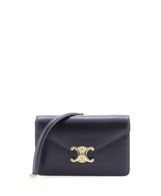 Margo Triomphe Wallet on Chain Leather