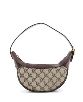 Mini Ophidia Half Moon Bag GG Coated Canvas