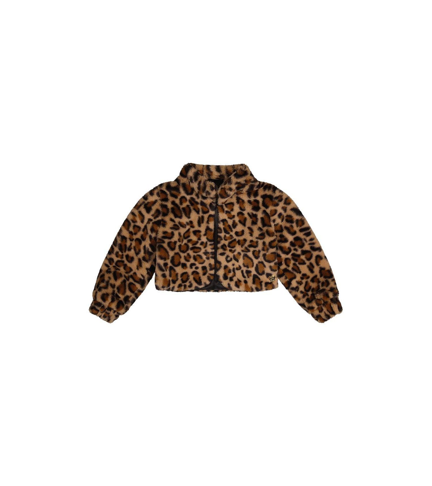 Kids & Baby Little and Big Girl 6-14 Faux Fur Jacket Leopard Print