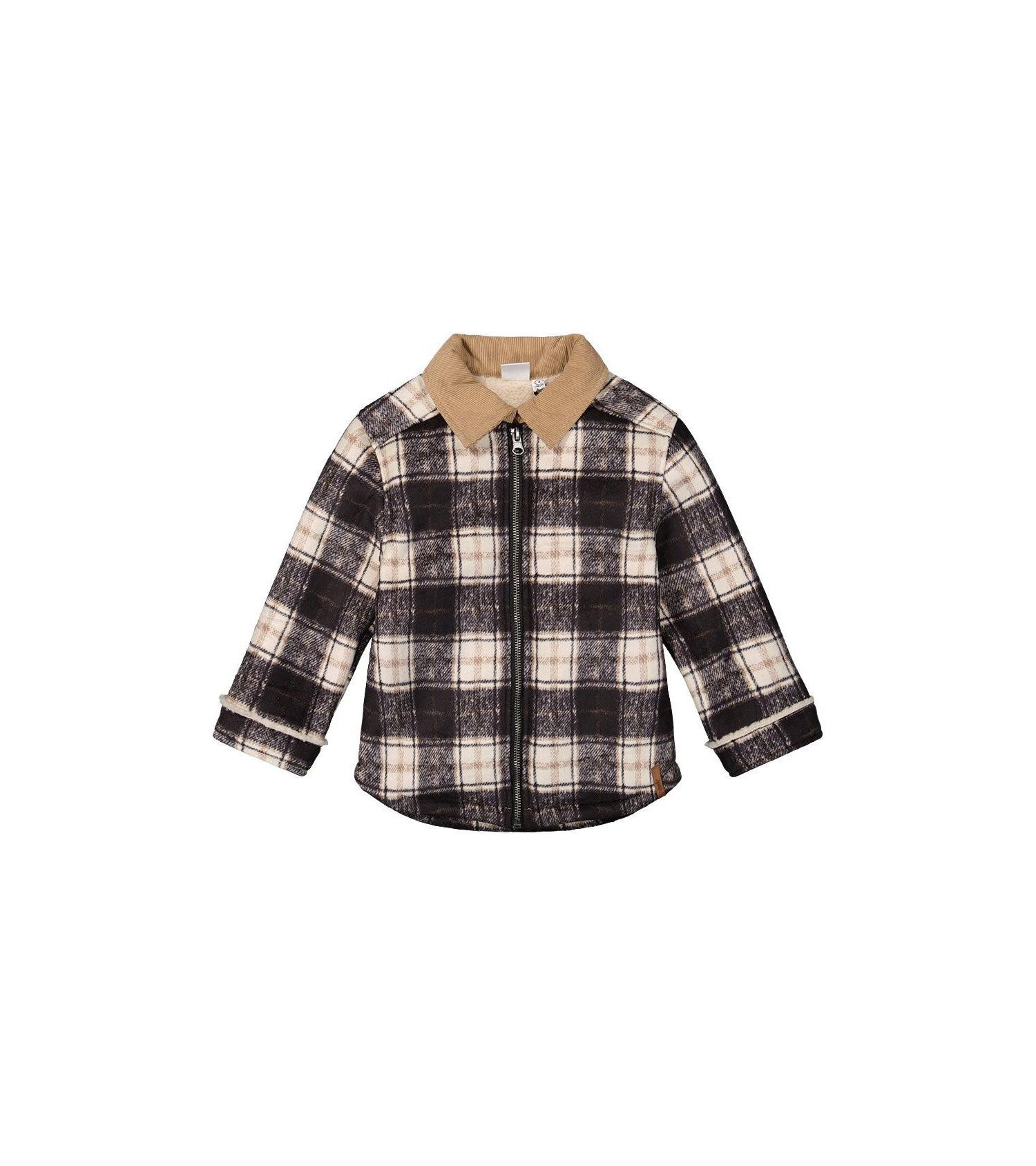 Little and Big Boy 6-12 Brushed Plaid Zipped Jacket