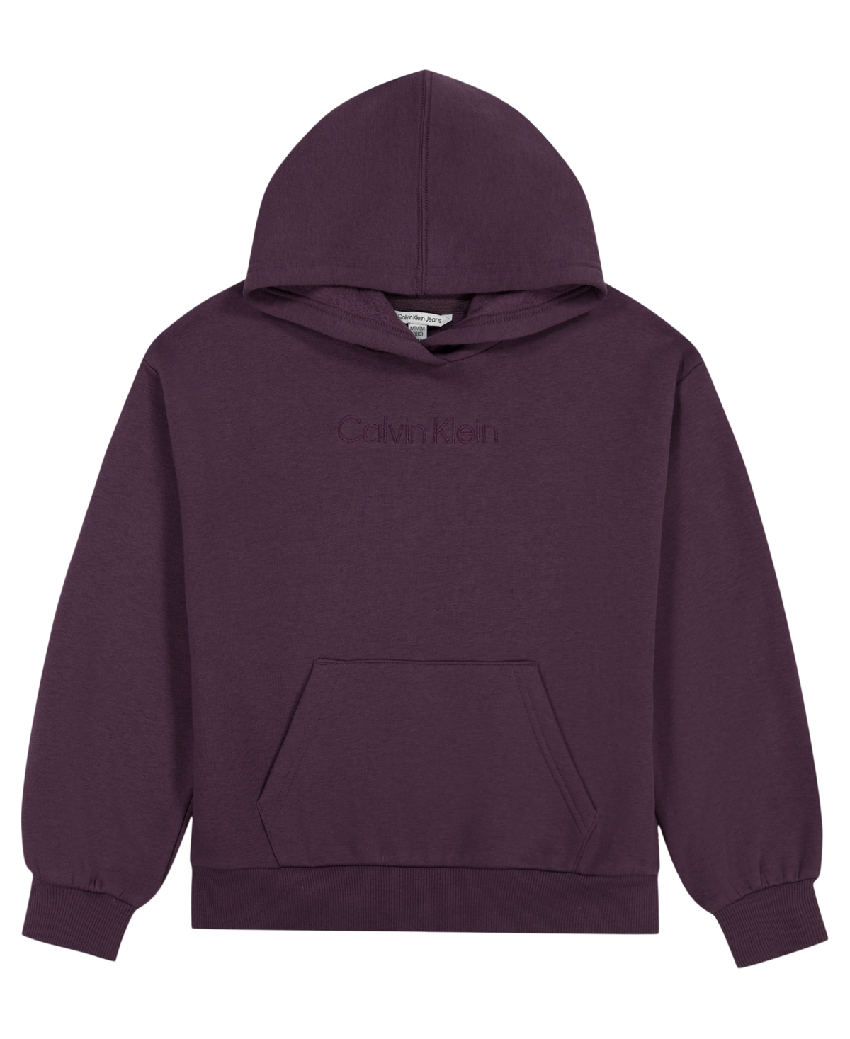 Calvin Klein Girls' 7-16 Long-Sleeve Hoodie - Vintage Violet
