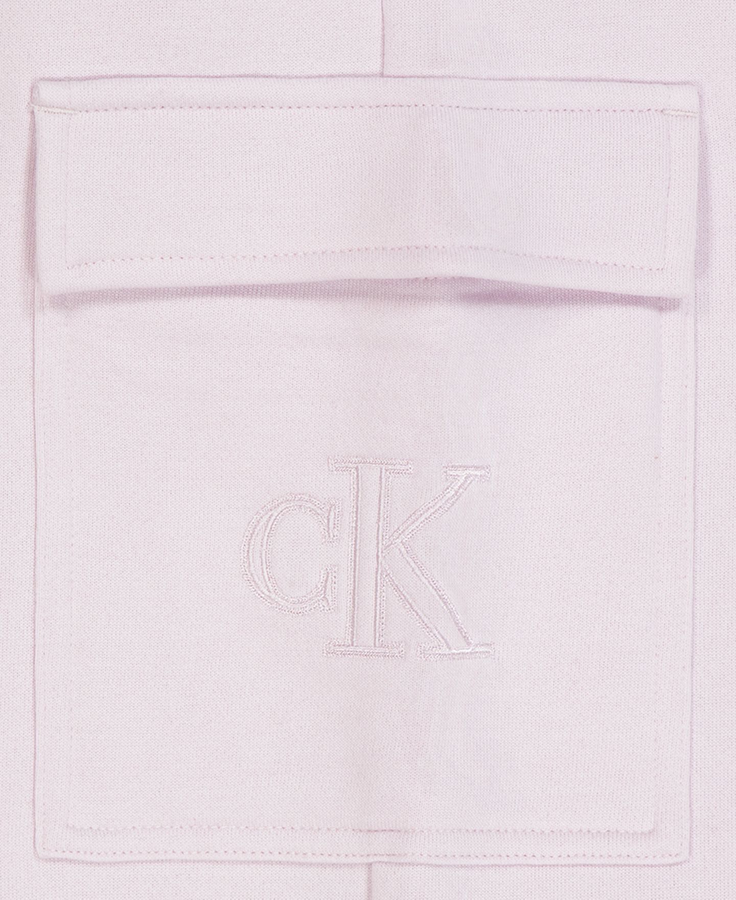 Брюки Calvin Klein Monologo Wide-Leg Cargo Fleece для девочек, цвет: Орхидея ледяной — фото 5