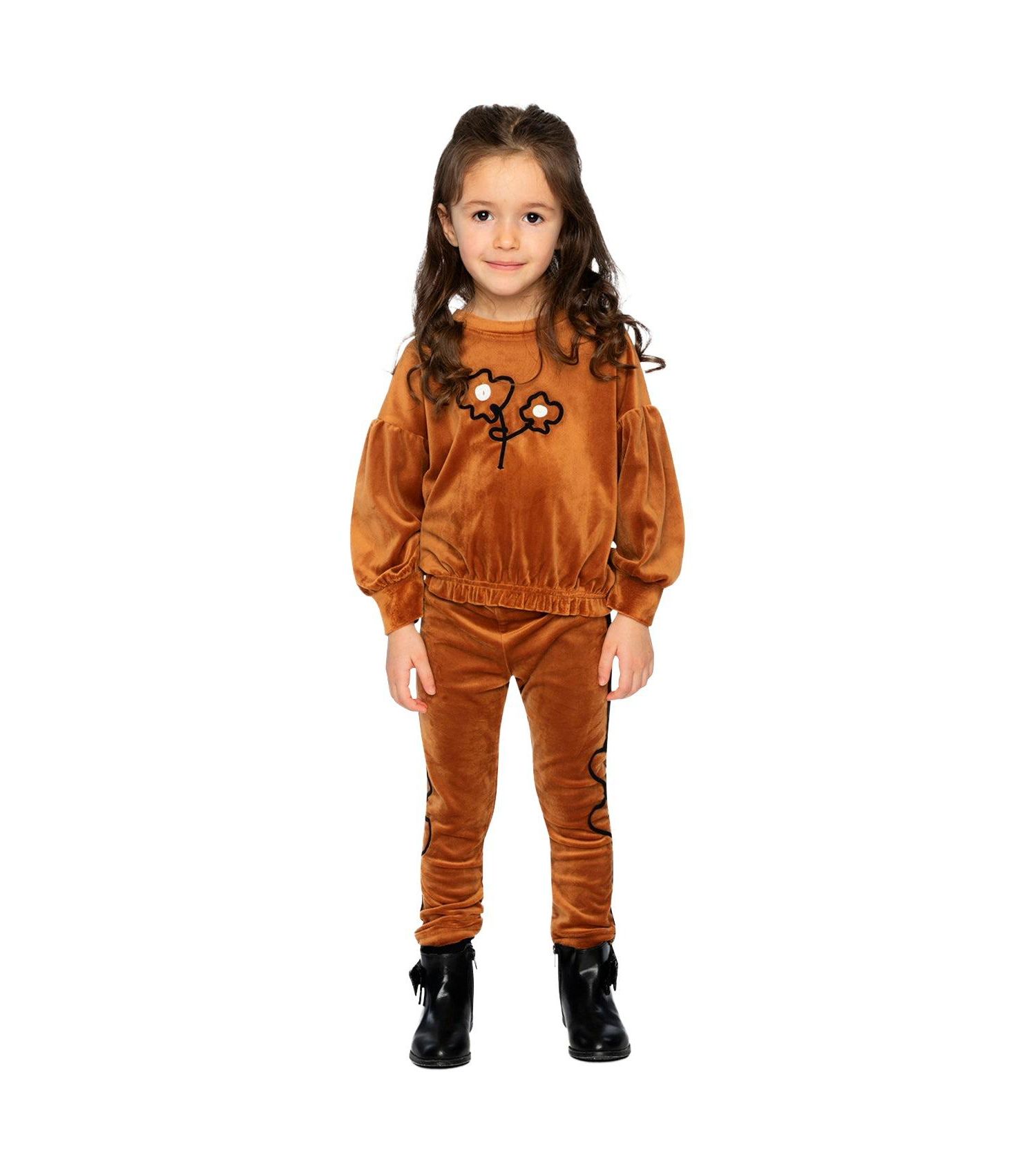 Little and Big Girl's (6-14) Velvet Leggings