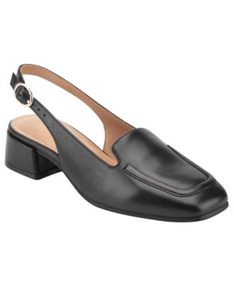 Women's Farida eFlex Leather Moc Toe Slingback Pumps