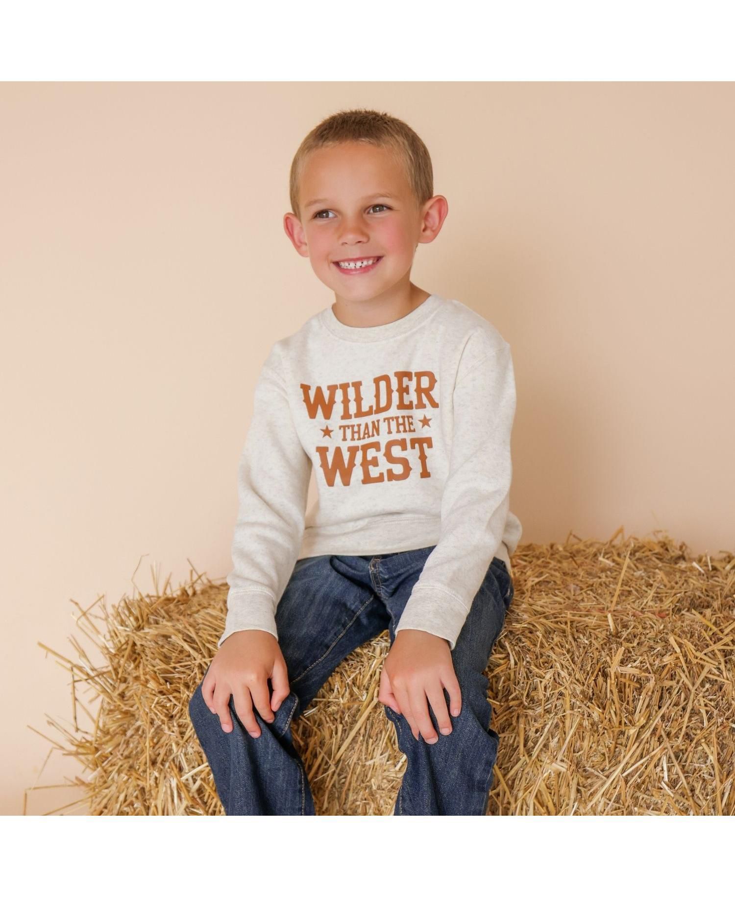 Little Boy's (5-8) Wilder Than The West Western Sweatshirt