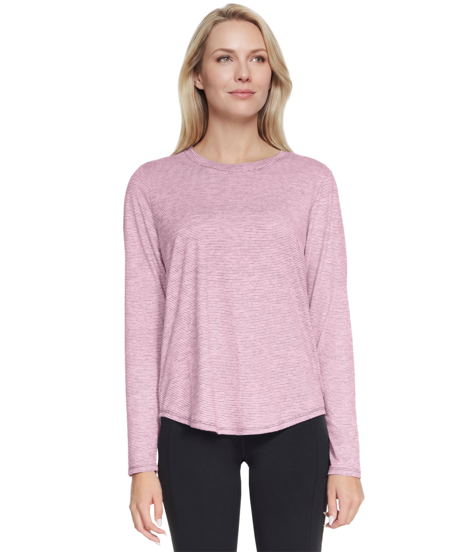Women's Swift Stripe Long-Sleeve Crewneck T-Shirt