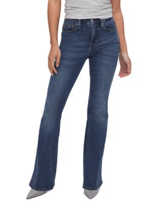 Petite Mid-Rise Flare Jeans
