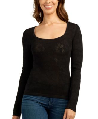 Juniors' Long-Sleeve Pull-On Sweater