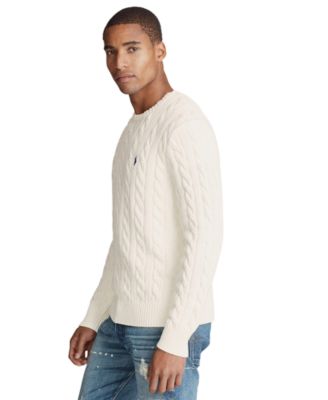 Men's Cable-Knit Cotton Sweater