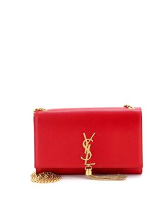 Medium Classic Monogram Tassel Crossbody Bag Leather