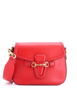 Medium Lady Web Shoulder Bag Leather