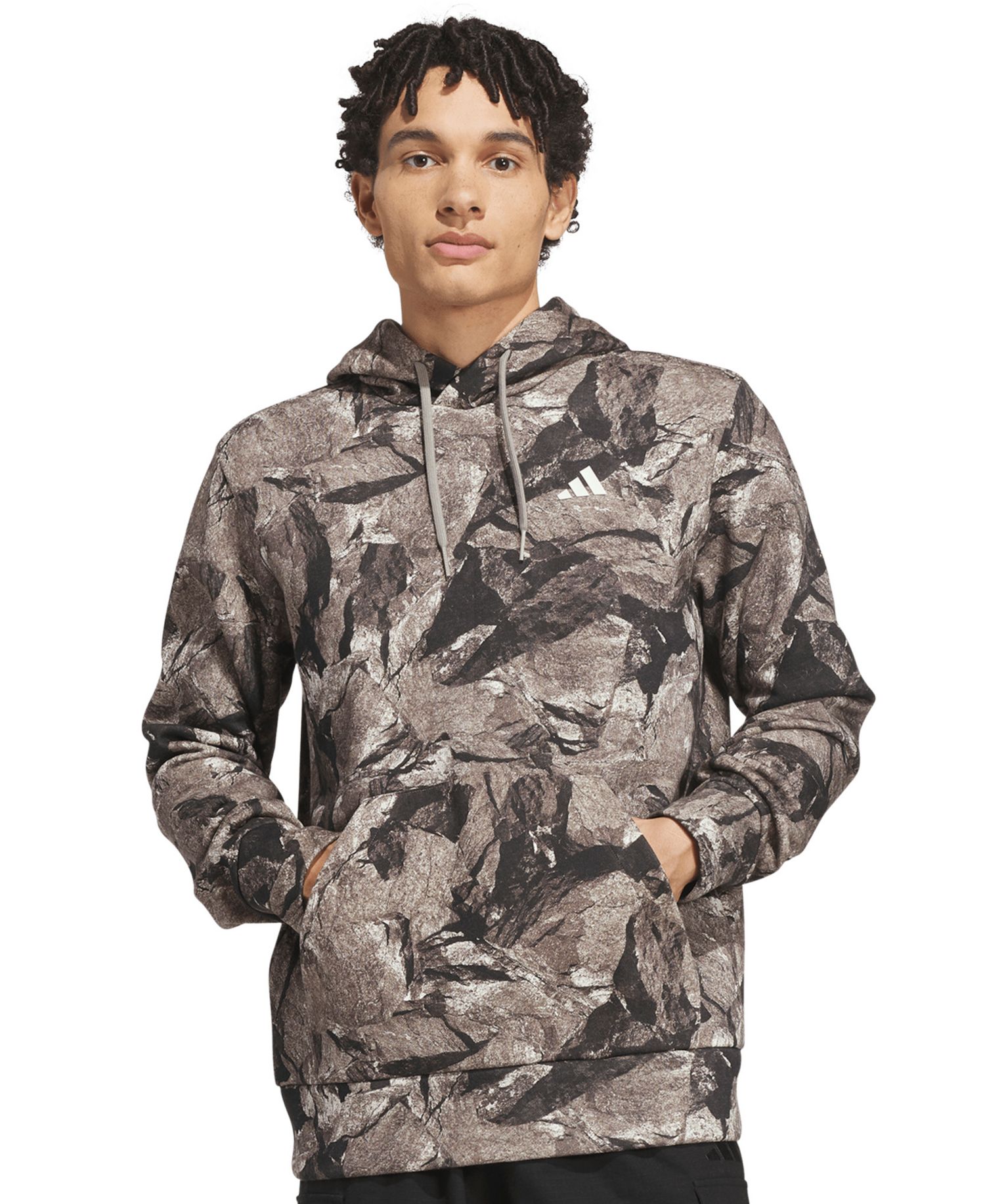 Men's Rock Camo Graphic Pullover Hoodie