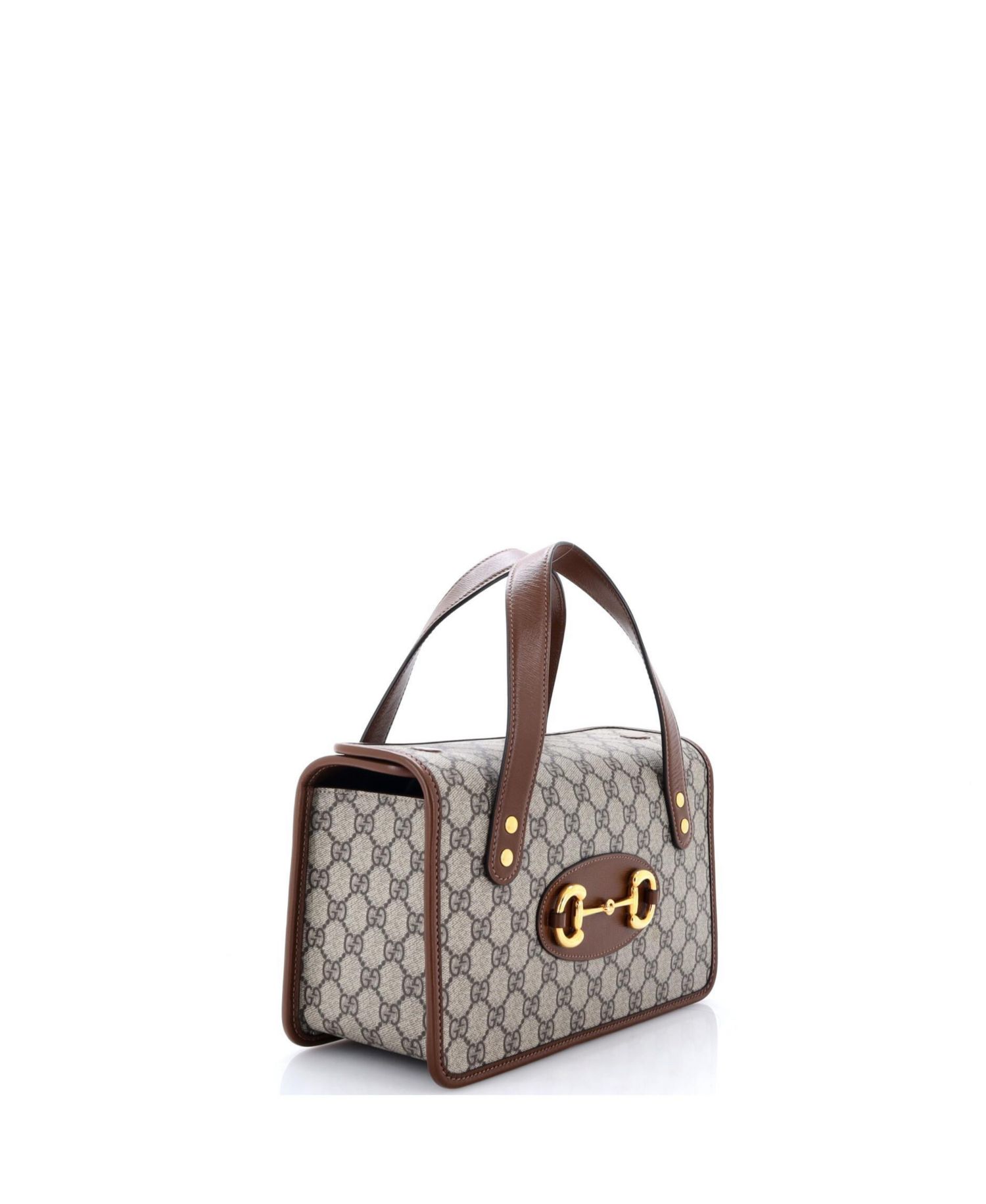 Small Horsebit 1955 Boston Bag GG Coated Canvas