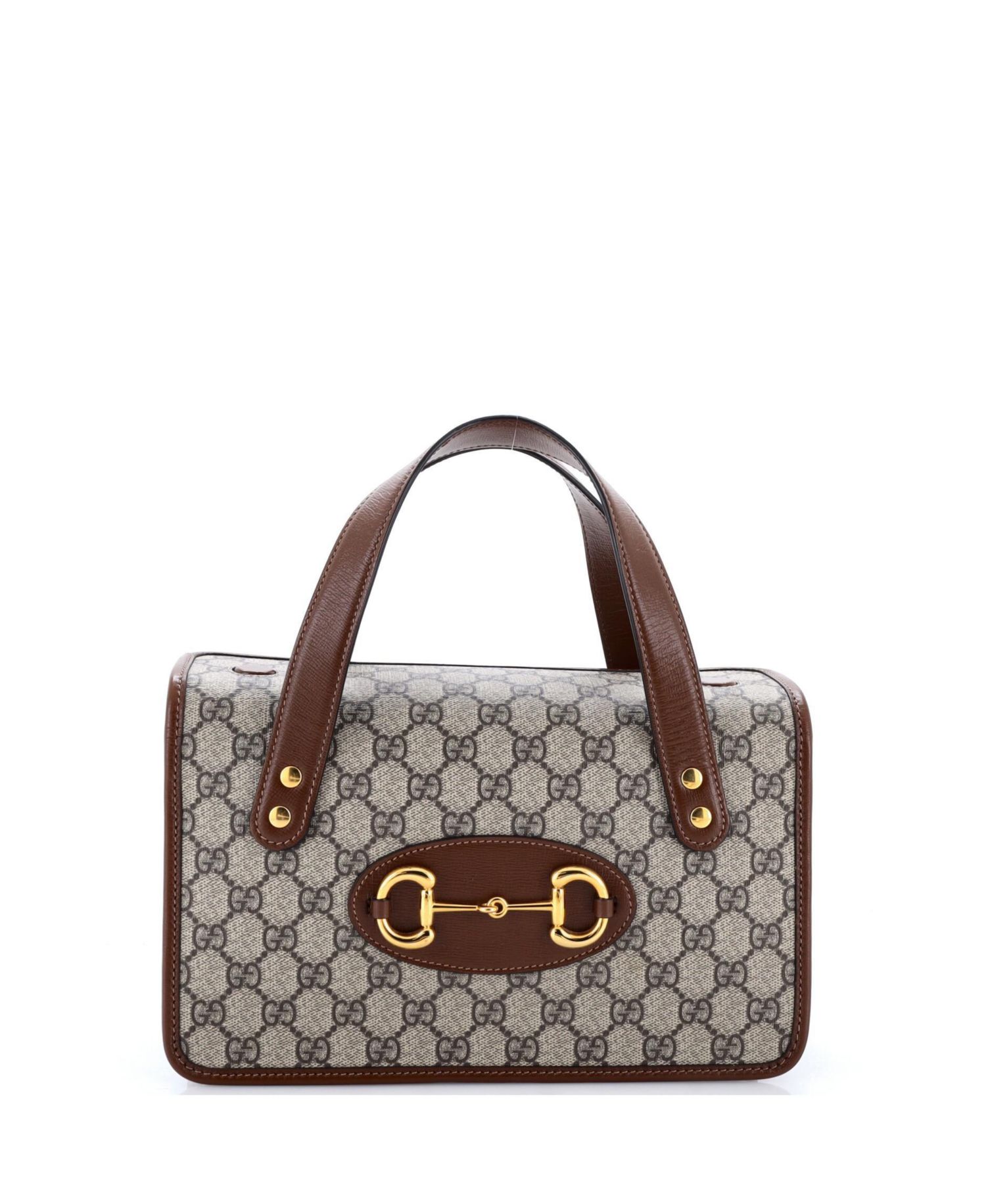 Small Horsebit 1955 Boston Bag GG Coated Canvas