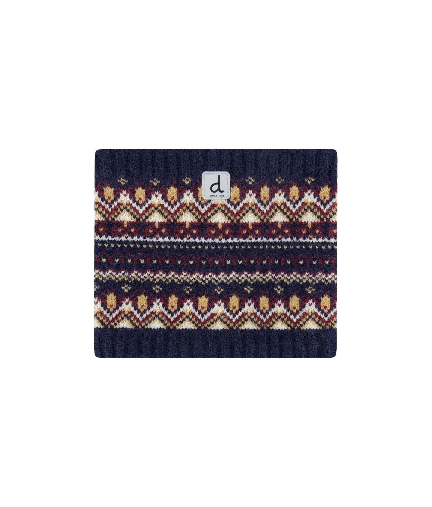 Deux par Deux Kid's (7-12) Winter Knit Neckwarmer, цвет: Синий / Красный — фото 1