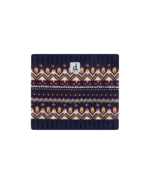 Deux par Deux Kid's (7-12) Winter Knit Neckwarmer, цвет: Синий / Красный