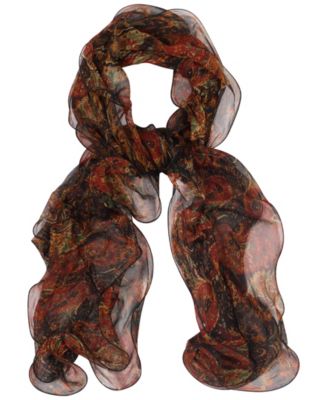 Paisley Double Ruffle Scarf
