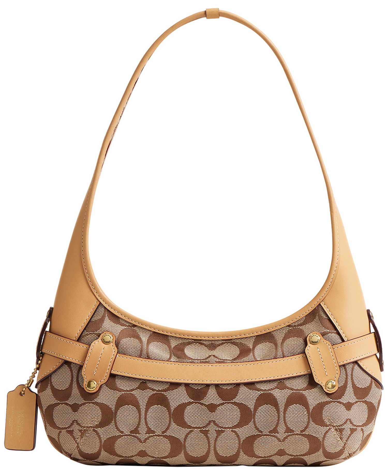 Belted Ergo Small Signature Jacquard Shoulder Bag 26