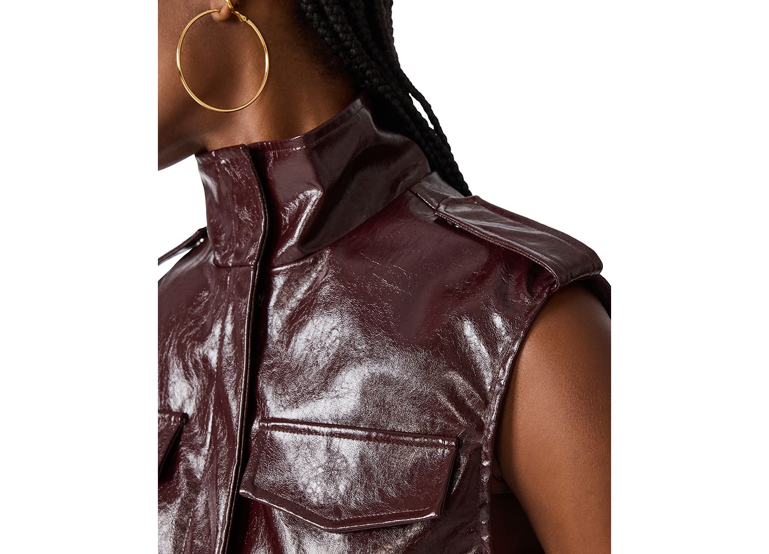 Women's Luxie Faux Leather Vest