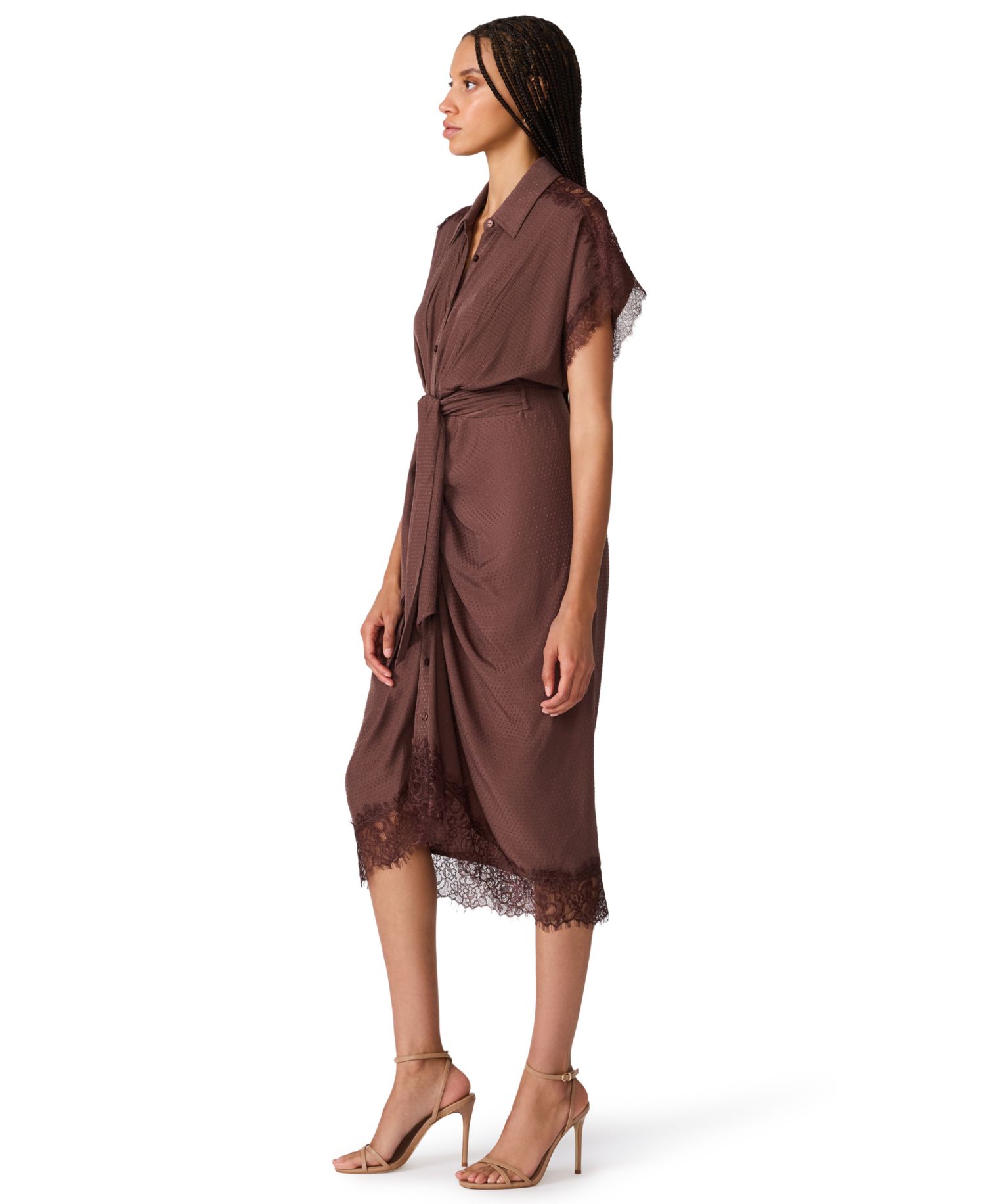 Women's Tori Collared Wrap Midi Dress