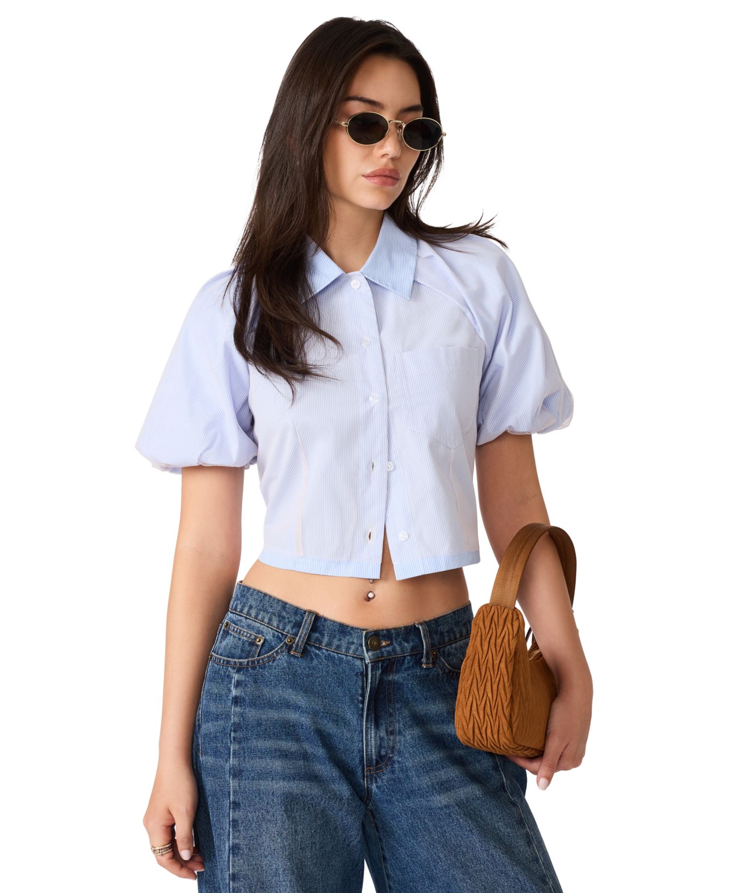 Women's Reece Cotton Button-Front Shirt